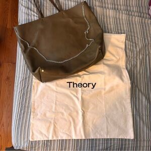 Theory Leather Tote Bag